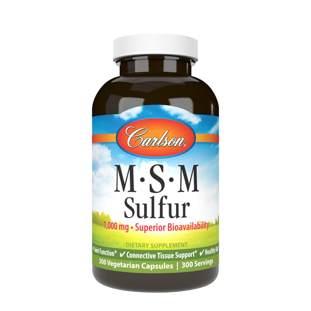 Carlson - M-S-M Sulfur Joint Function 300 Vegetarian Capsules