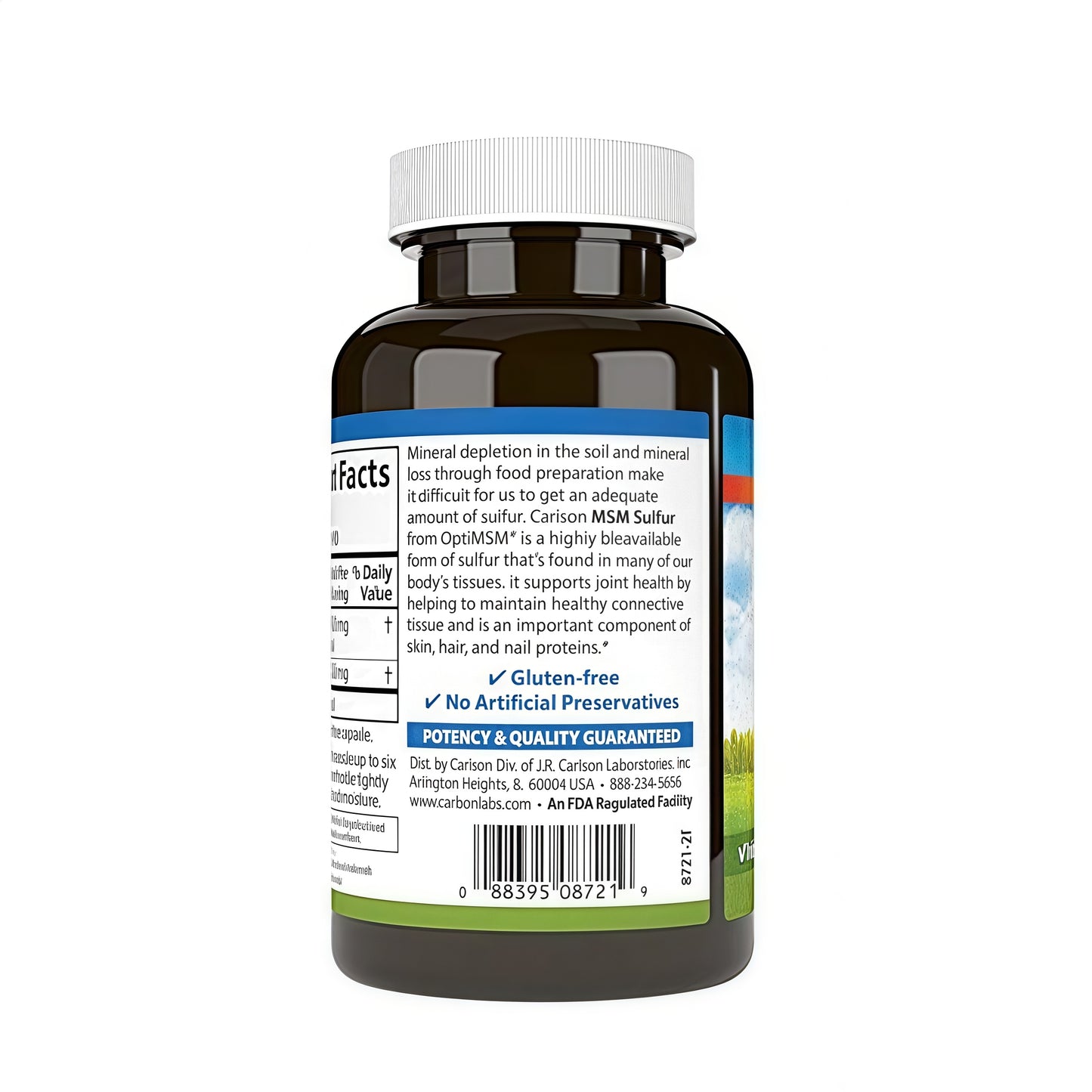Carlson - M-S-M Sulfur Joint Function 300 Vegetarian Capsules